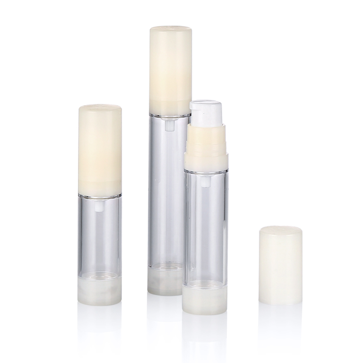 5ml 10ml 15ml Customize White Cosmetic Plastic Airless Fine Mist Spray Plastic Bottle L04