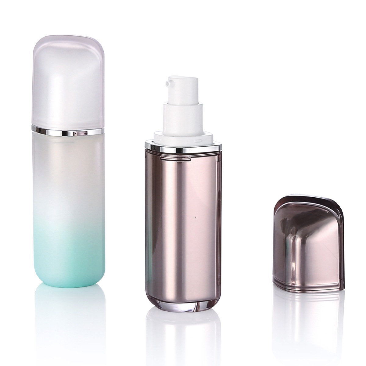 30ml cosmetic garapon plastic skincare bote toner bote gradient lotion bote na may pump l14