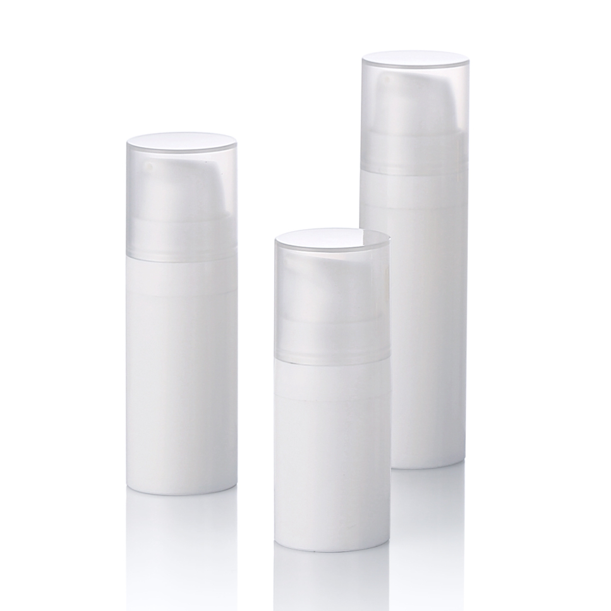5ml 10ml 15ml airless pump bote refillable travel container puting pp eye serum bote l15