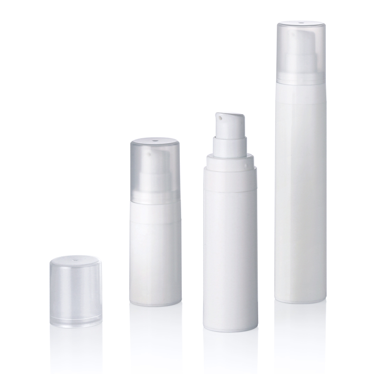15ml 30ml 50ml plastic pp puting snap cream lotion vacuum bote airless bote l16