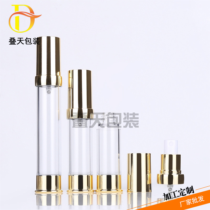 Perfume Spray Bottle Transparent Cosmetic Disinfectant Bottle 15 20 30ml Vacuum Bottle