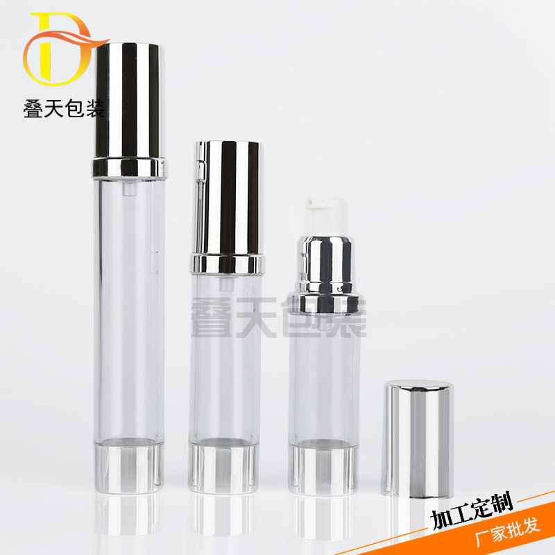 Transparent lotion vacuum bote ng cosmetics portable sub bote 15 20 30ml eye cream bote
